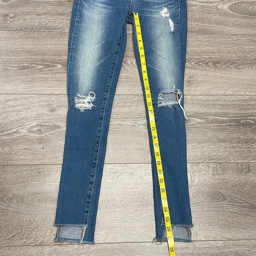 AG Adriano Goldschmied The Middi Ankle Mid Rise Legging Ankle Denim Jeans 24R